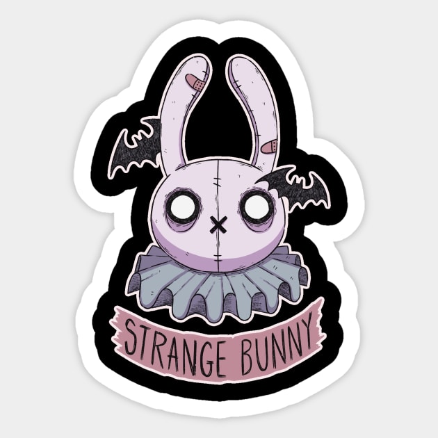 Strange Bunny Sticker by Sickyll